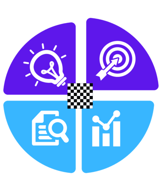 Set SMART Goals, Develop Buyer Personas, Conduct Qualitative and Quantitative Research, and Create a Wishlist in the strategy phase of GDD